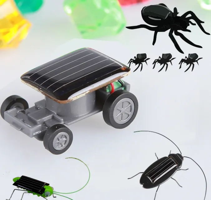 Solar toy car, grasshopper, spider, foot bug, moon car, mini creative sports car