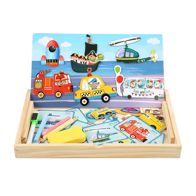 Magnetic stickers puzzle children's educational toys