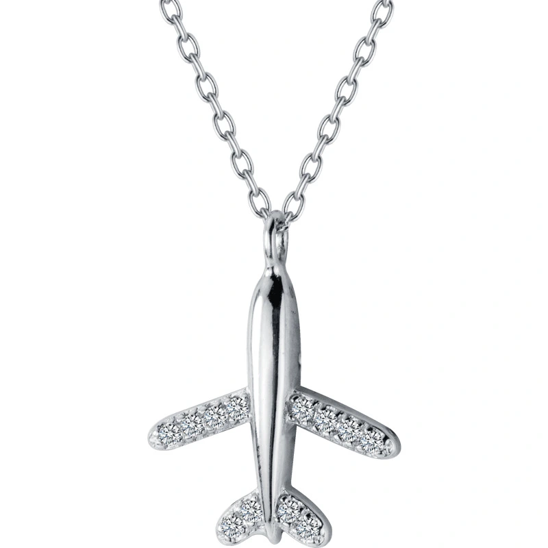 Temperament of diamond plane pendant