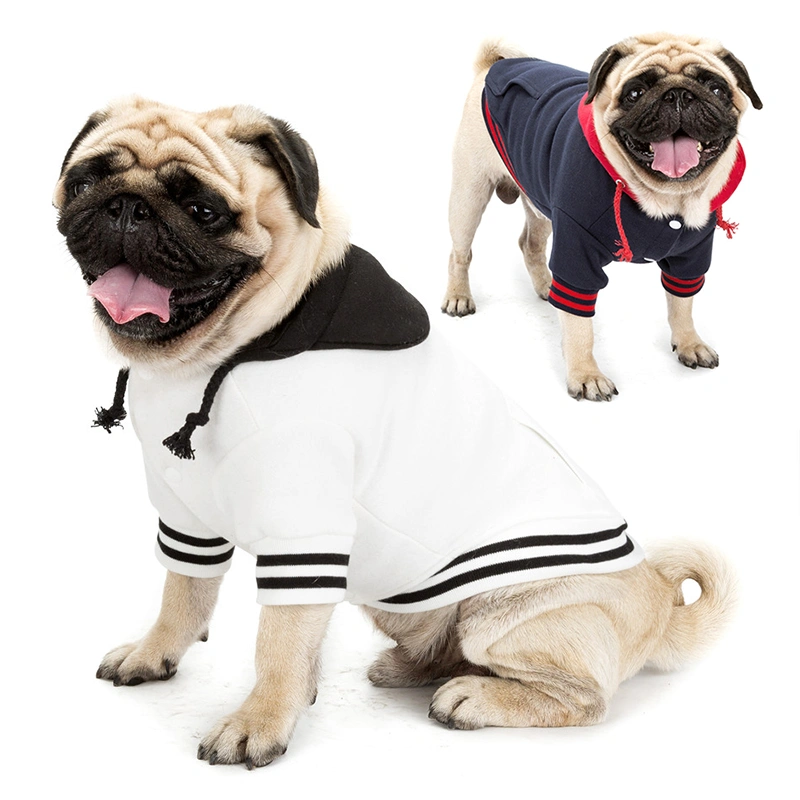 High-end pet clothes color matching sweater with pocket