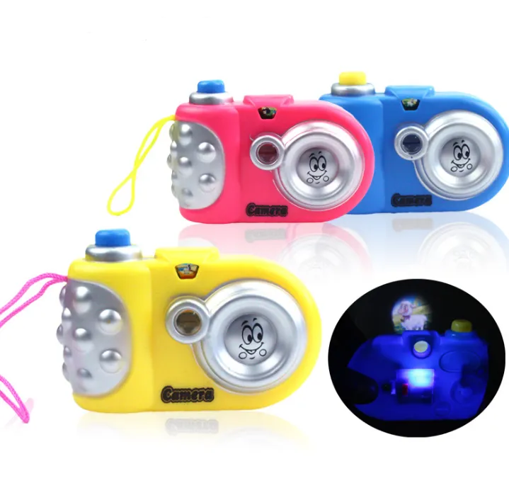 Children's light projection camera cartoon light camera manual brain small toy simulation camera