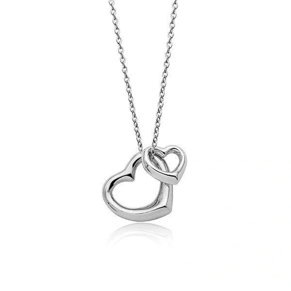 Fashion simple gold plated heart-shaped necklace female Valentine's Day gift