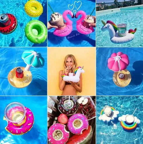 Pvc Inflatable Water Toy, Water Inflatable Coaster, Floating Drink Cup Holder