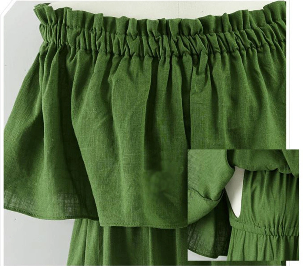Ruffled slim long dress