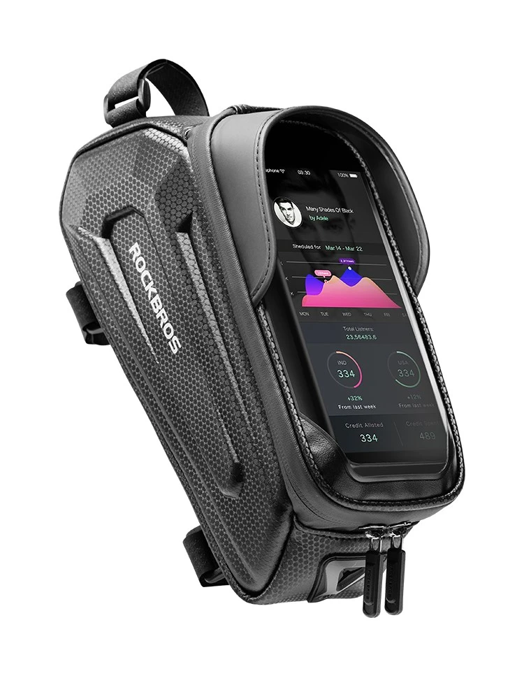 Bike bag front beam bag touch screen upper tube bag