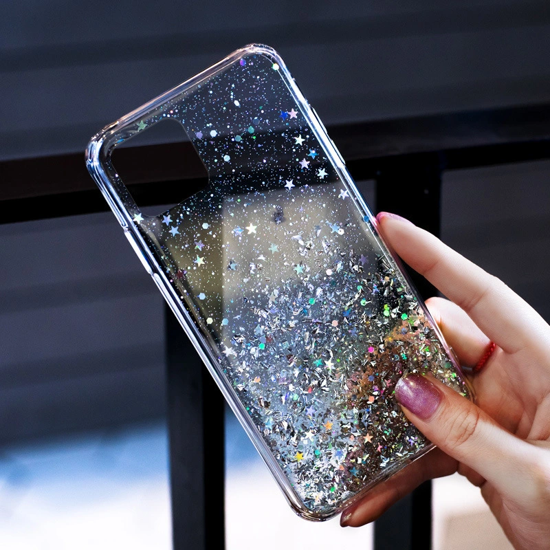 Compatible With  , Transparent Epoxy Phone Case