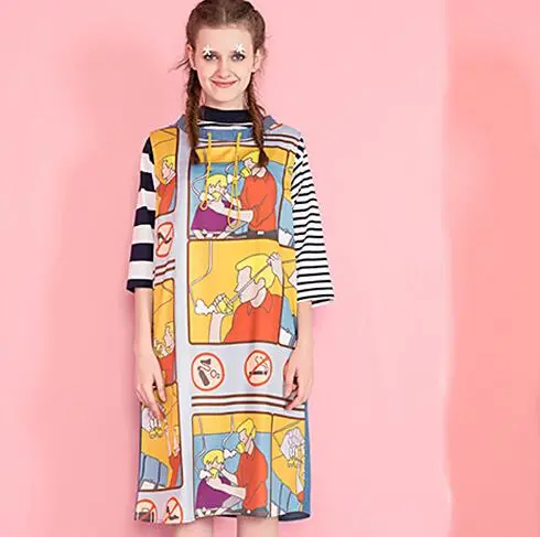 2021 New Design Summer Women Sleeveless Vest Dress Tie Up Collar Casual Loose Female Chiffon Patchwork Denim Back Design Printed