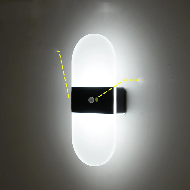 Magnetic Rechargeable Wall Lamp Simple Bedroom Bedside Lamp