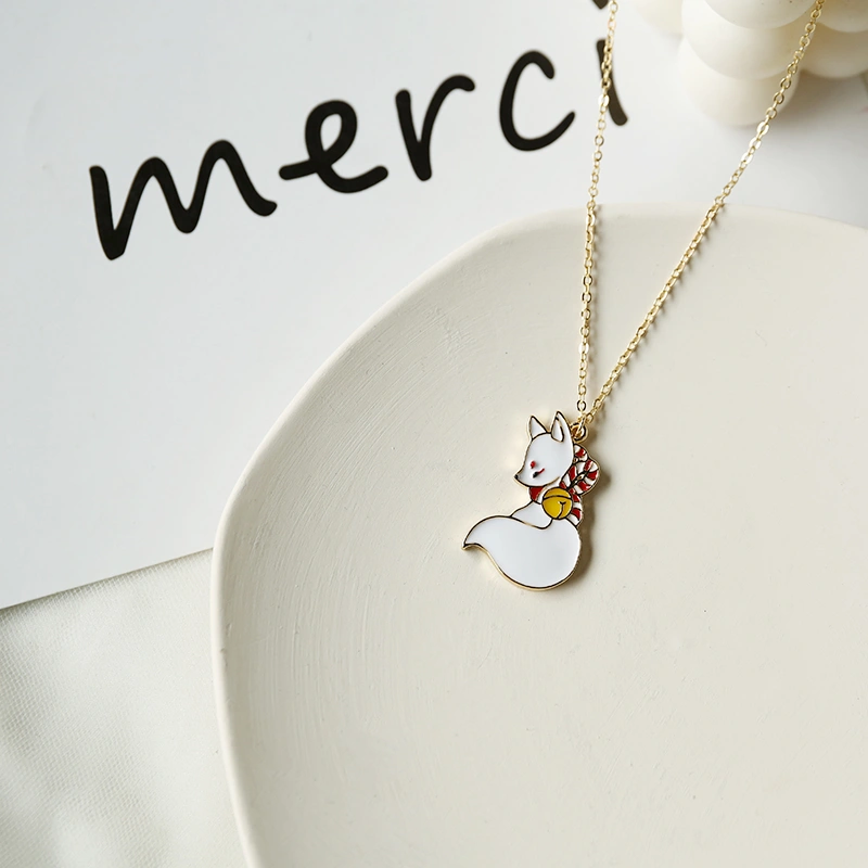 Animal cute cartoon fox necklace