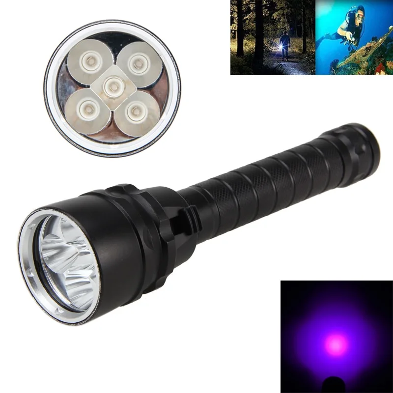 UV LED waterproof flashlight