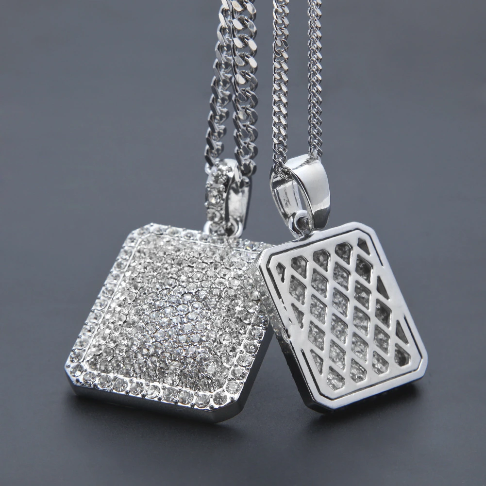 Heavy Industry Full Diamond Army Brand Necklace