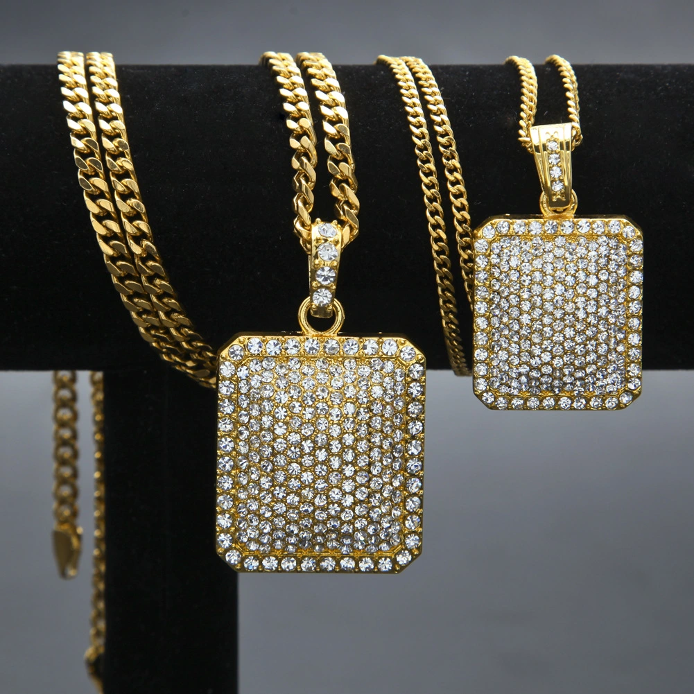 Heavy Industry Full Diamond Army Brand Necklace