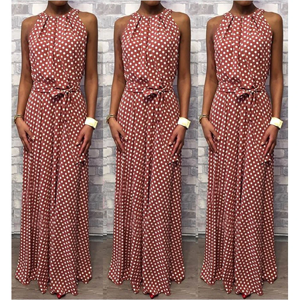 European And American Temperament Polka Dot Dress