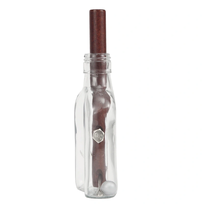 Glass bottle unlock and unbuckle