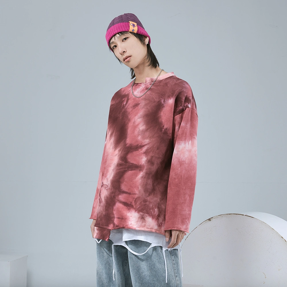 Tie-dye gradient sweater
