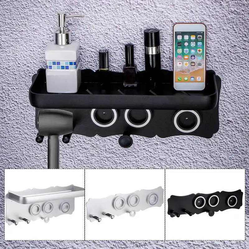 Hair dryer bracket wall mount