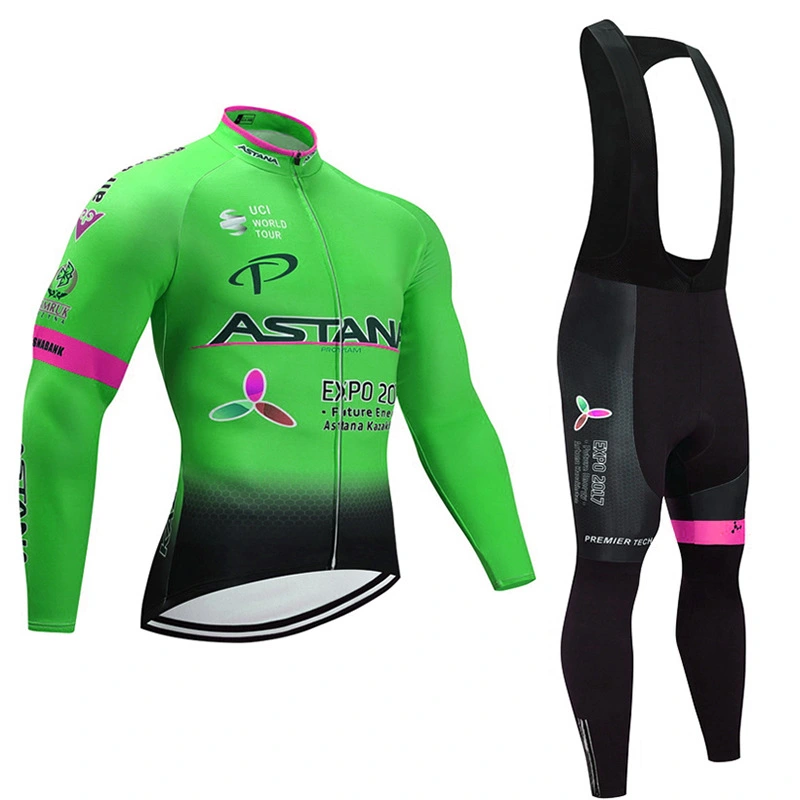 Cycling wear long-sleeved suit thin section plus velvet