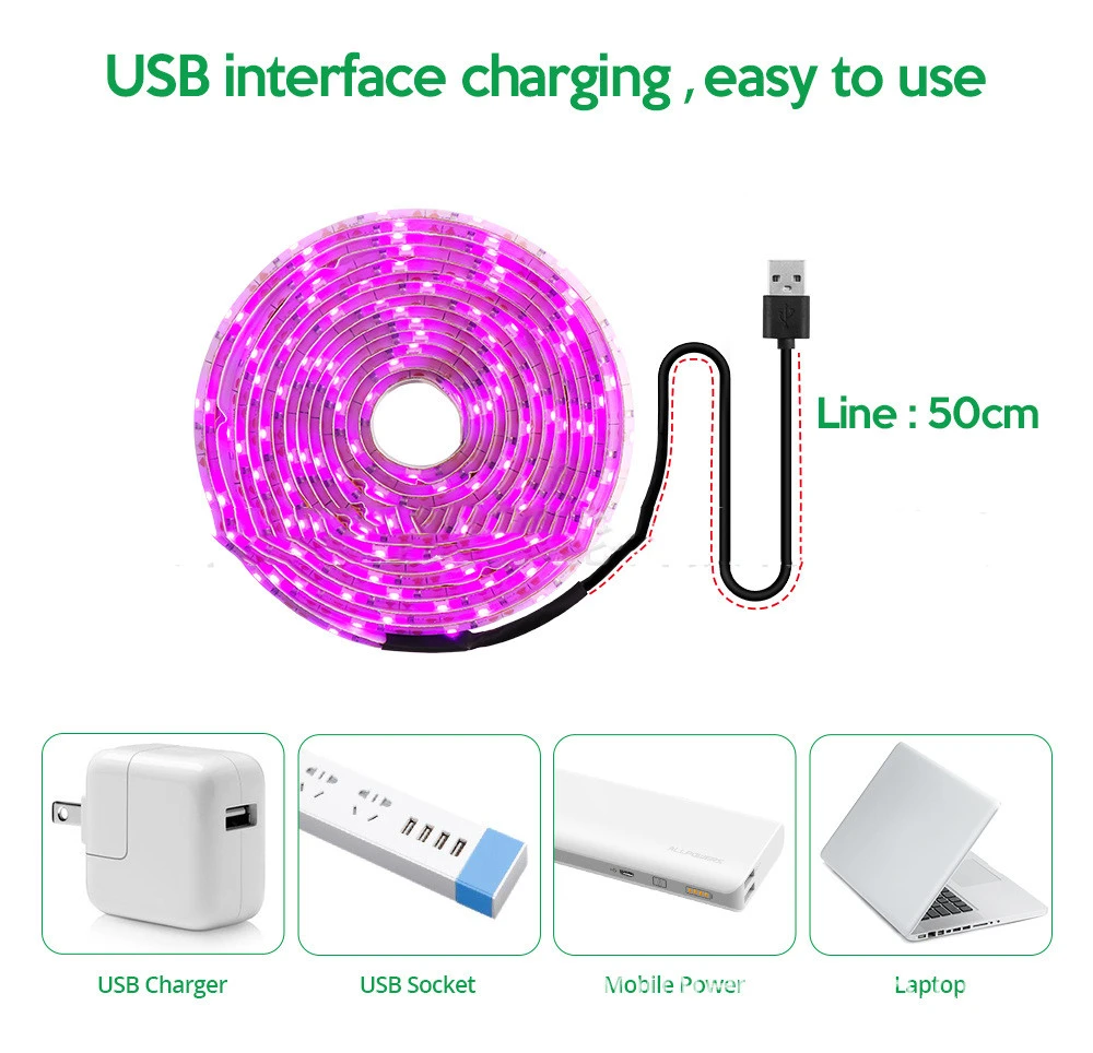 USB plant lamp belt 5V plant growth lamp belt