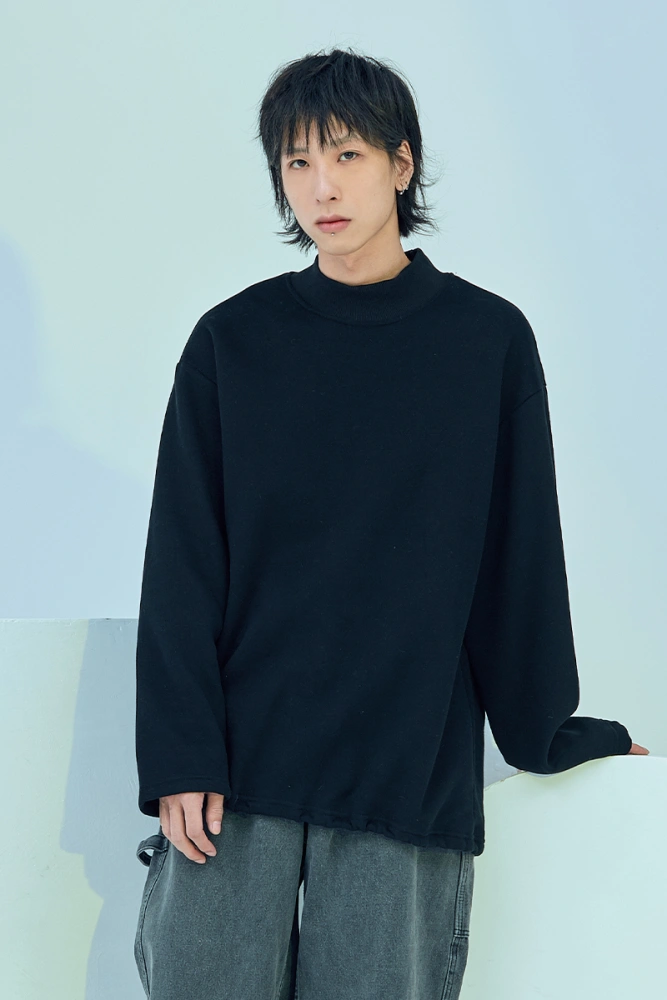Velvet turtleneck sweater