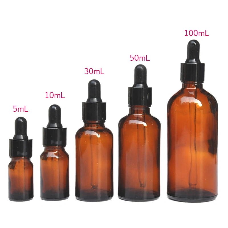 Brown dispensing lotion cosmetic essential oil bottle