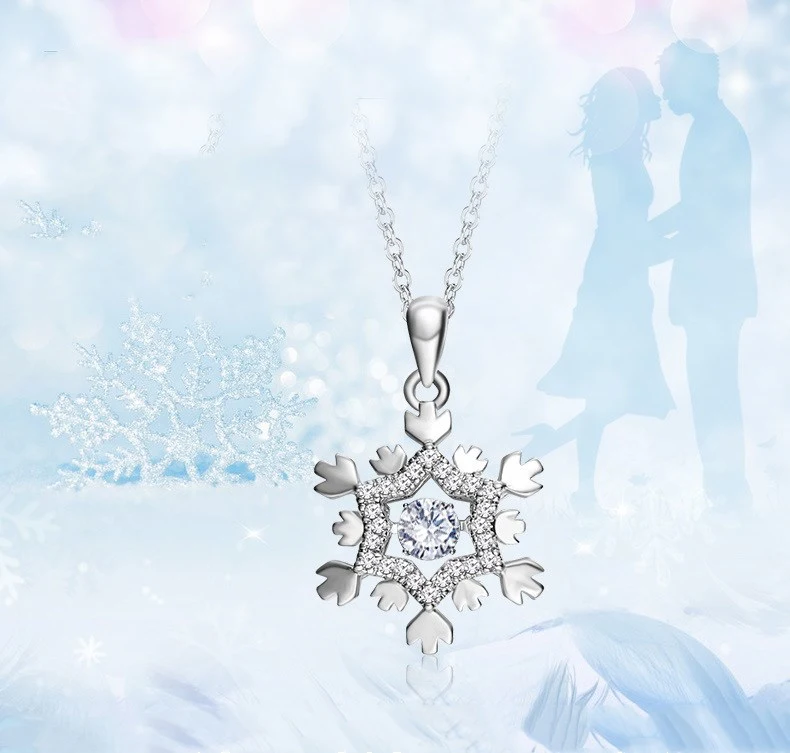 Snowflake Pendant Clavicle Chain