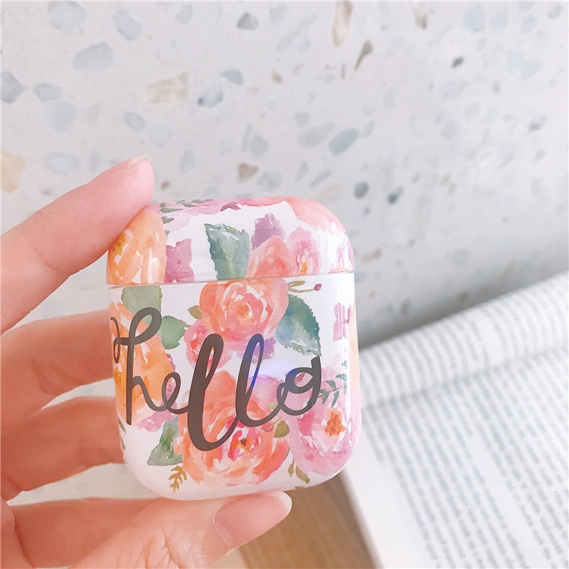 Compatible with Apple, Art oil painting flower earphone shell