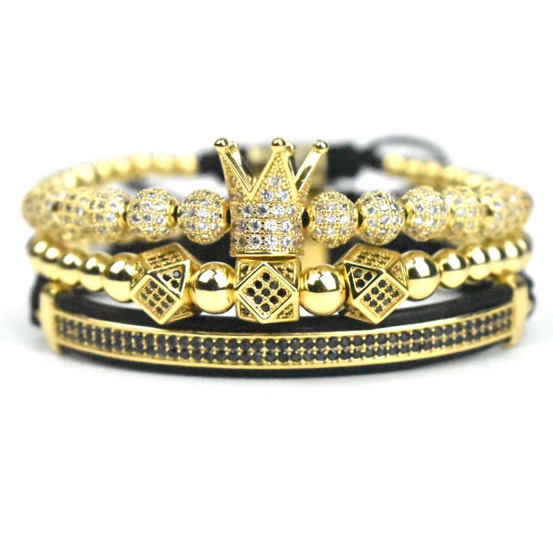 Crown small triangle bracelet