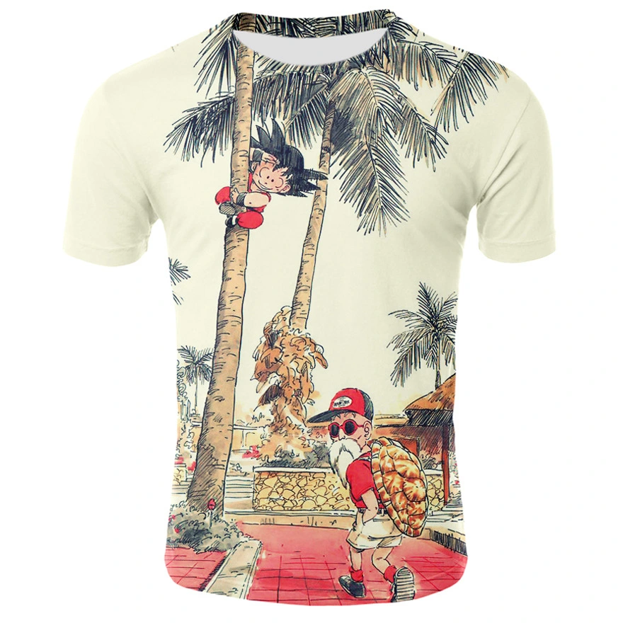 Sun Wukong Turtle Fairy Dragon Ball 3D Short Sleeve T-Shirt