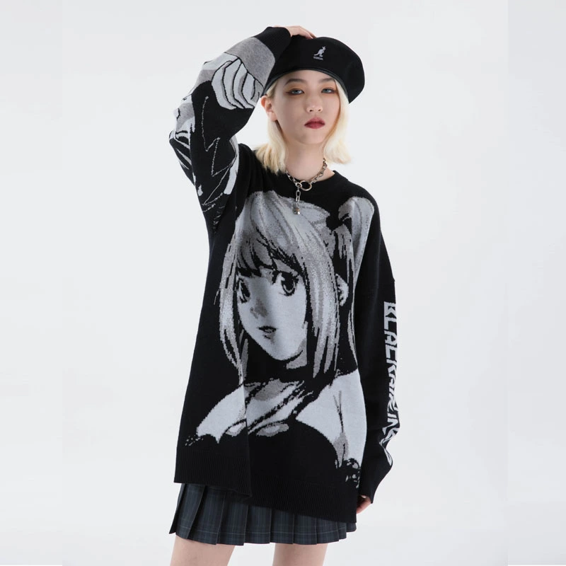 Men's And women's Loose Knit Sweaters Off Shoulder Sweaters