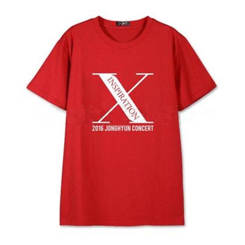 Kpop Shinee T-shirt Unisex Jonghyun X-INSPIRATION Concert men Tshirt causal Tee short sleeve Tops summer (2)