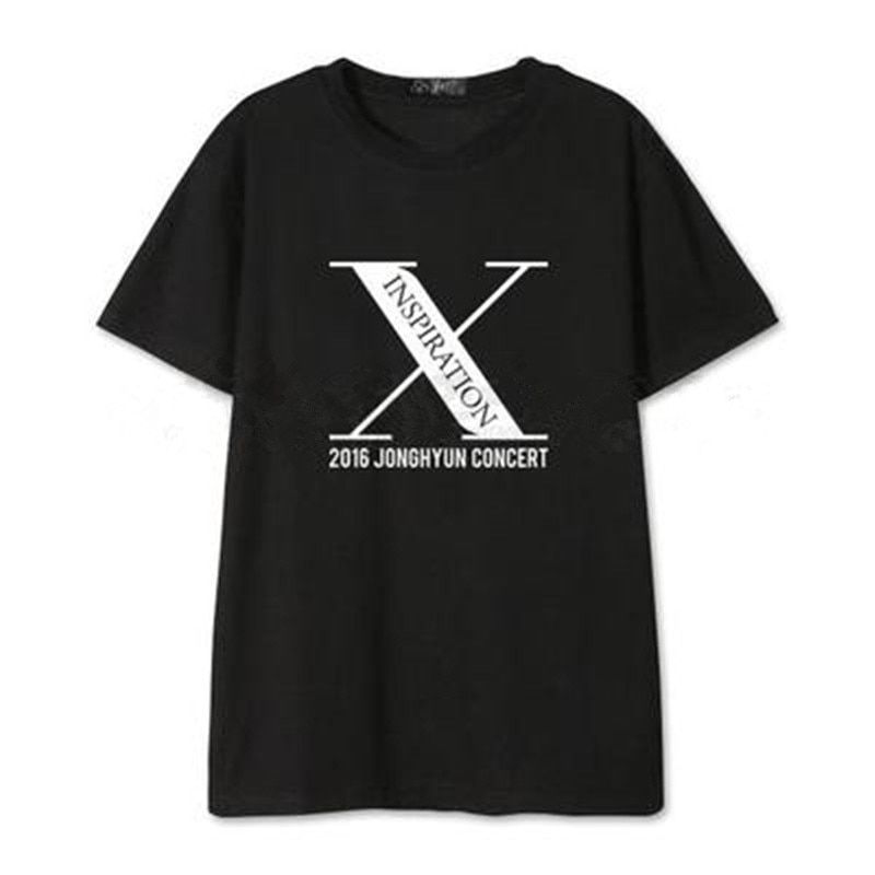 Kpop Shinee T-shirt Unisex Jonghyun X-INSPIRATION Concert men Tshirt causal Tee short sleeve Tops summer (1)