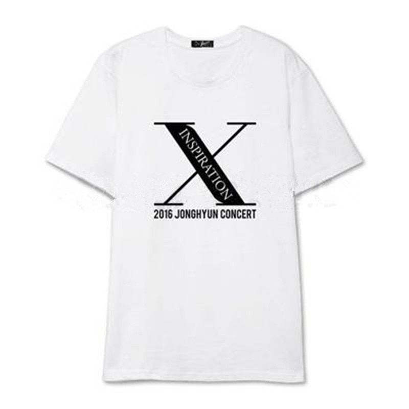 Kpop Shinee T-shirt Unisex Jonghyun X-INSPIRATION Concert men Tshirt causal Tee short sleeve Tops summer (3)