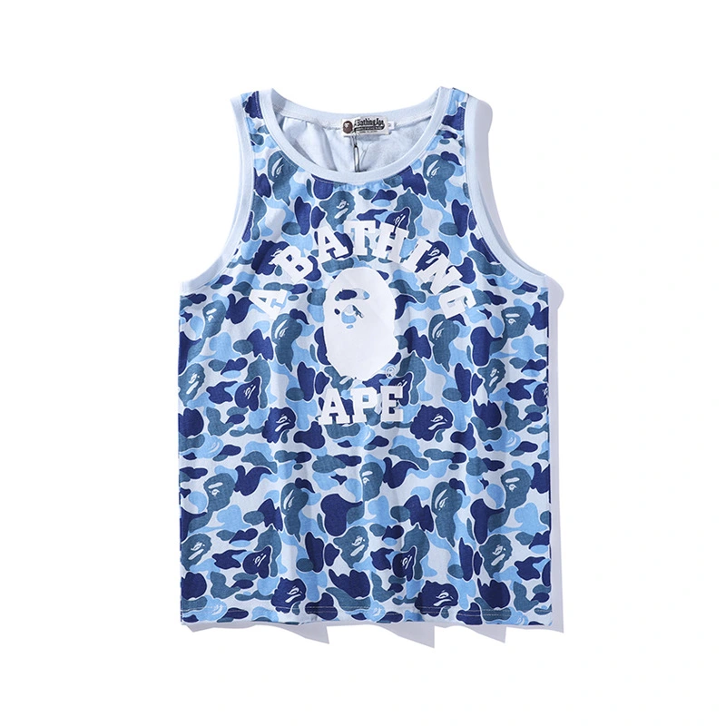 Camouflage cartoon printed casual vest