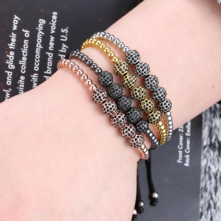 European and American inlaid zircon bracelet