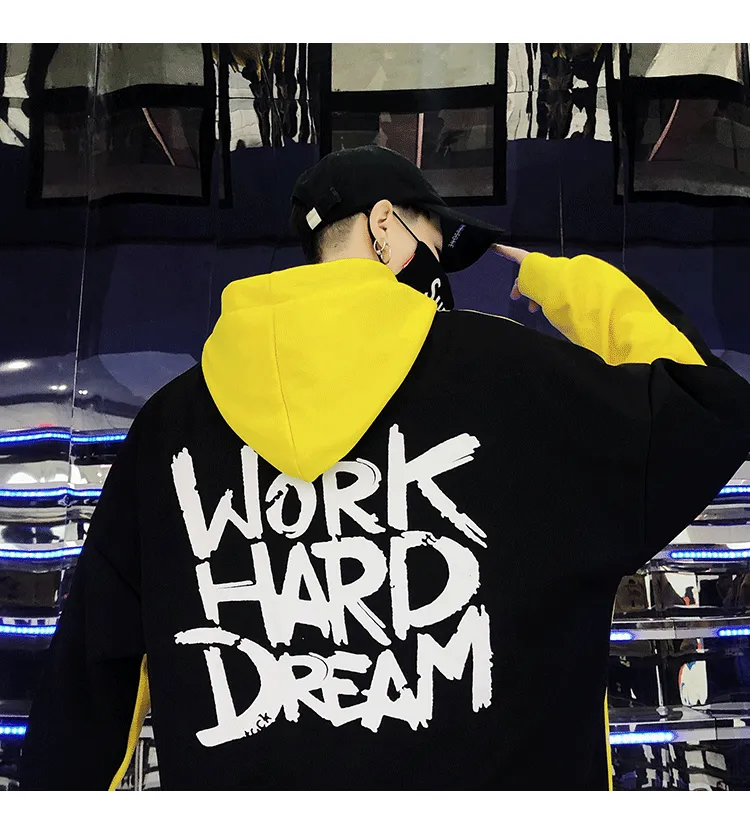Hong Kong style hooded sweatshirt