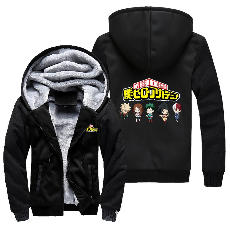 My Hero Academy Thickened Plush Hood Insert Sweater