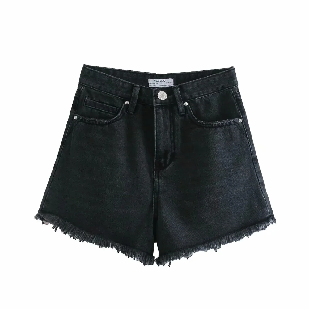 High Waist Retro Trendy Denim Shorts