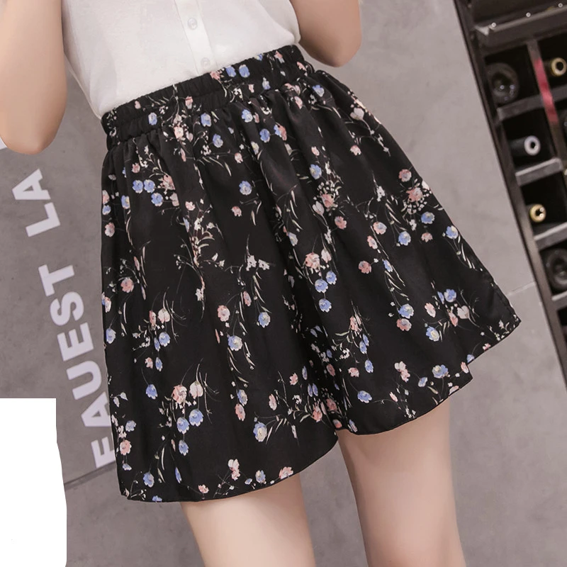 Chiffon Hakama Loose And Thin Culottes Casual High Waist Drape Thin Section Wide Legs