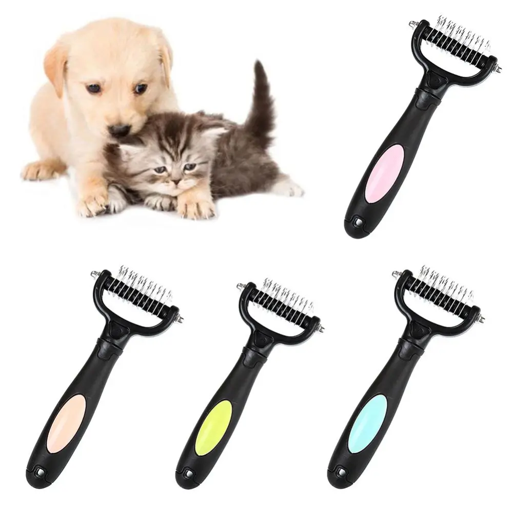 Dog hair removal comb