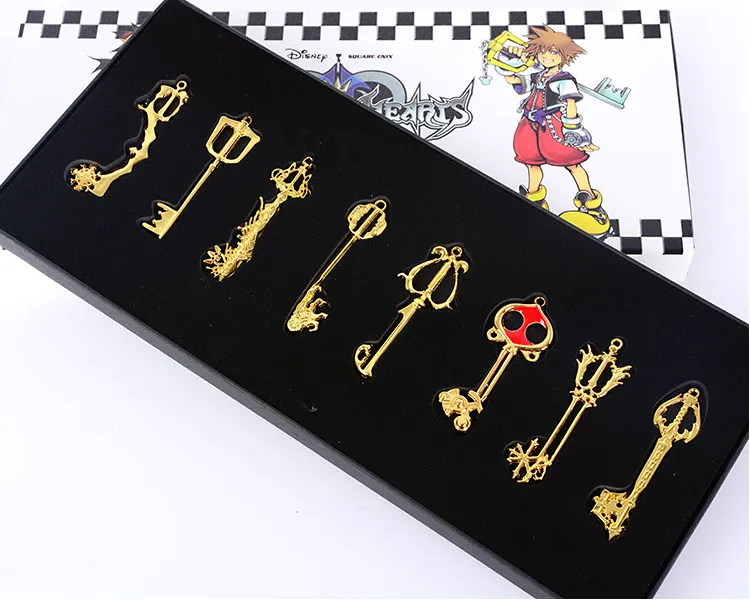 Kingdom Heart Set Sola Keyblade Pendant Necklace Animation Key