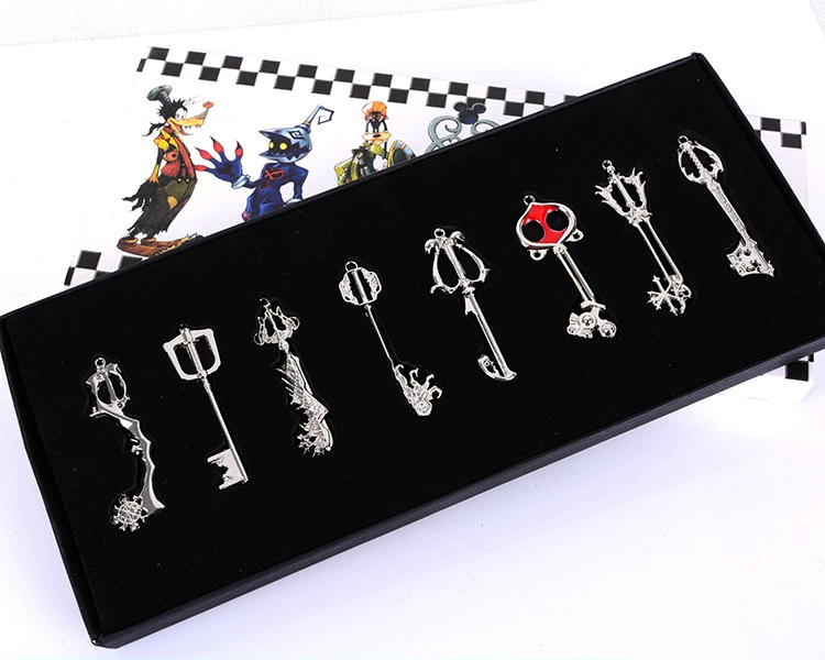 Kingdom Heart Set Sola Keyblade Pendant Necklace Animation Key