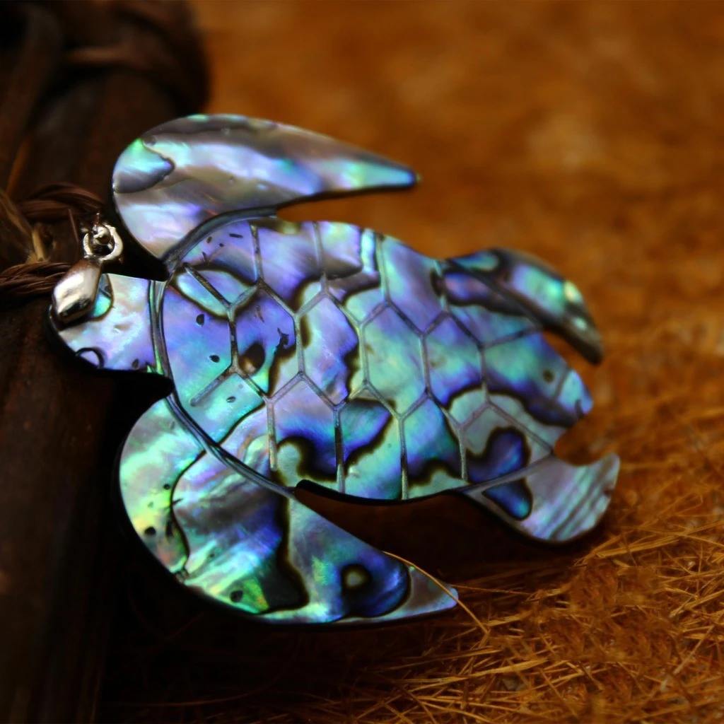 Personalized little turtle pendant
