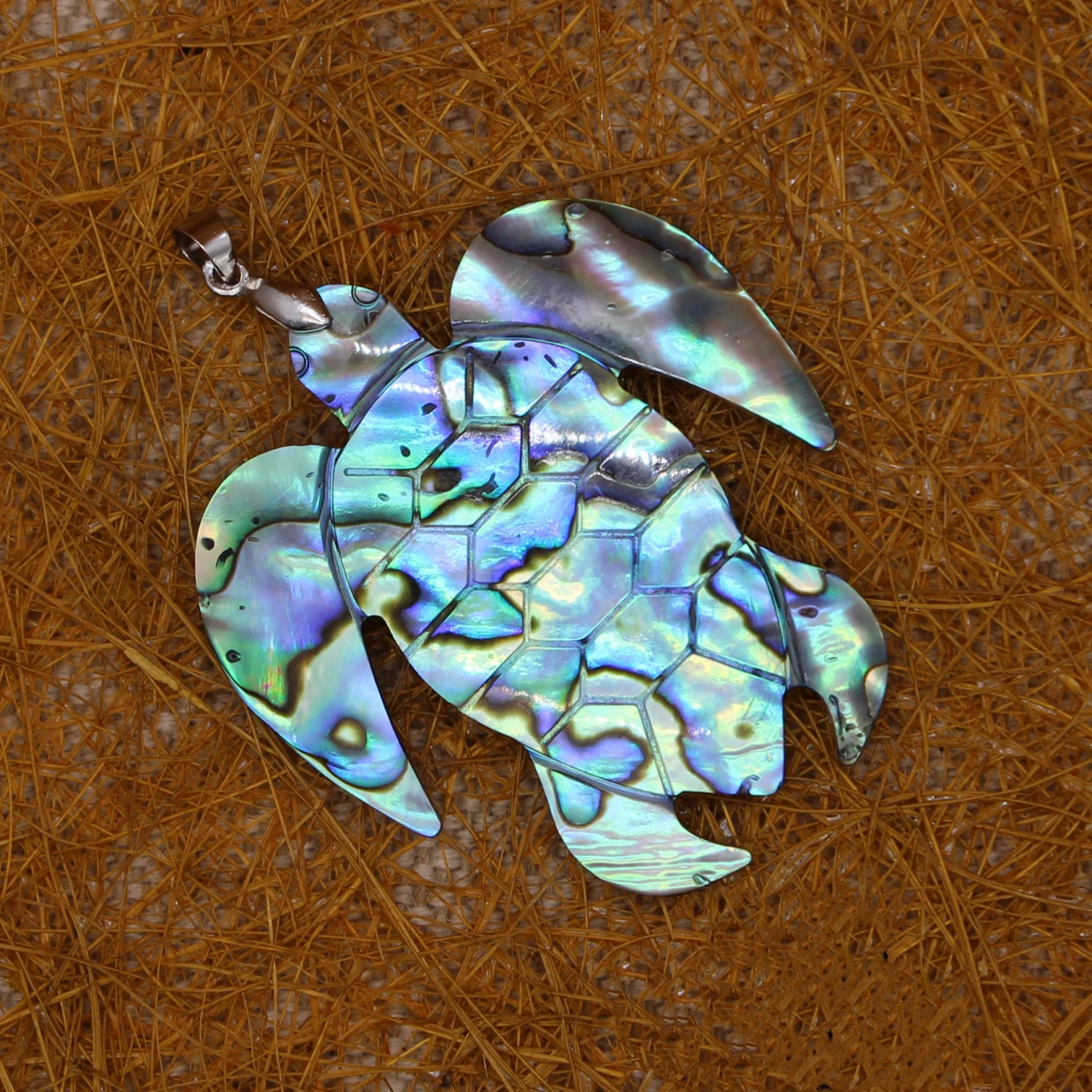 Personalized little turtle pendant
