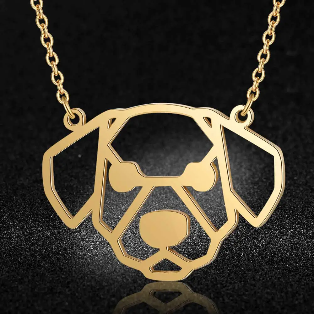 Weixing puppy titanium steel necklace
