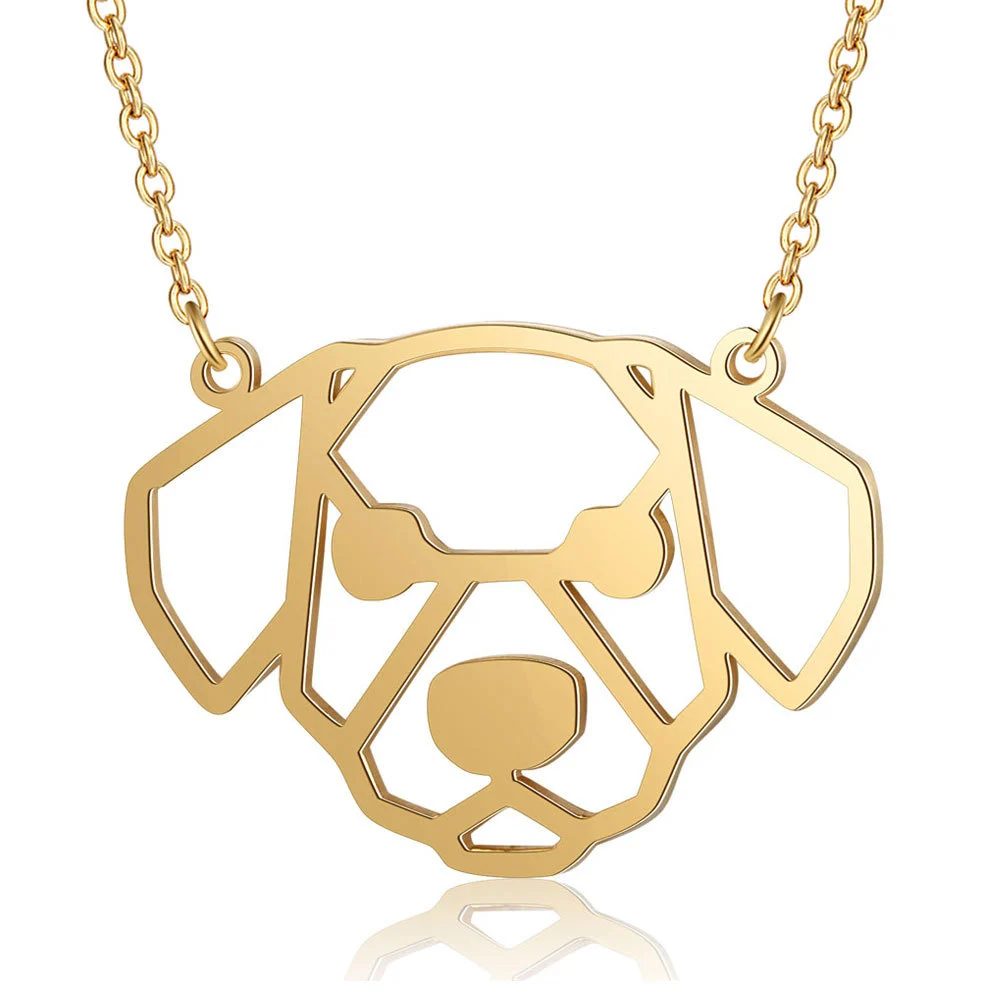Weixing puppy titanium steel necklace