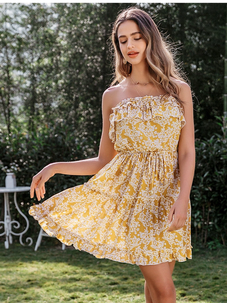 Printed Fungus Mini Dress
