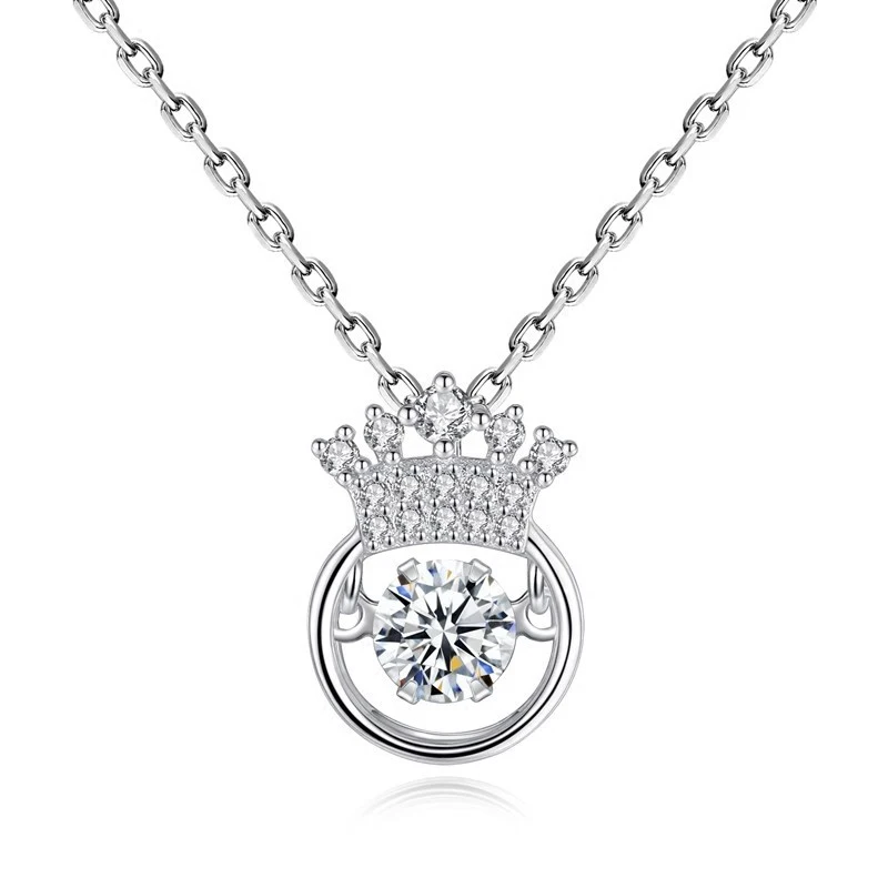 Crown smart Necklace Pendant Heart Pendant Necklace heart one generation wholesale jewelry manufacturers