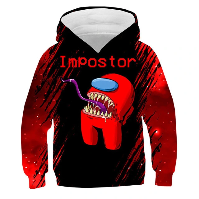 Us among 3D children's Hoodie