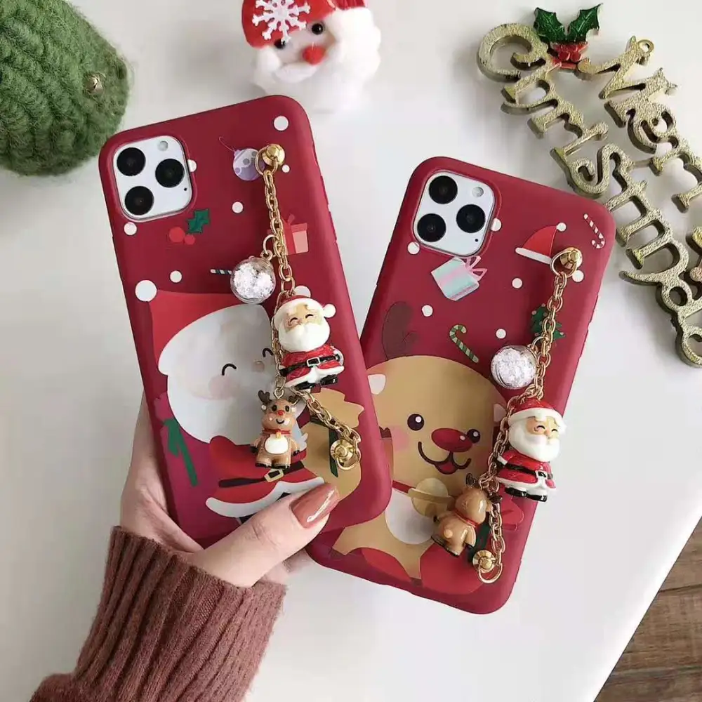 Cartoon santa claus phone case