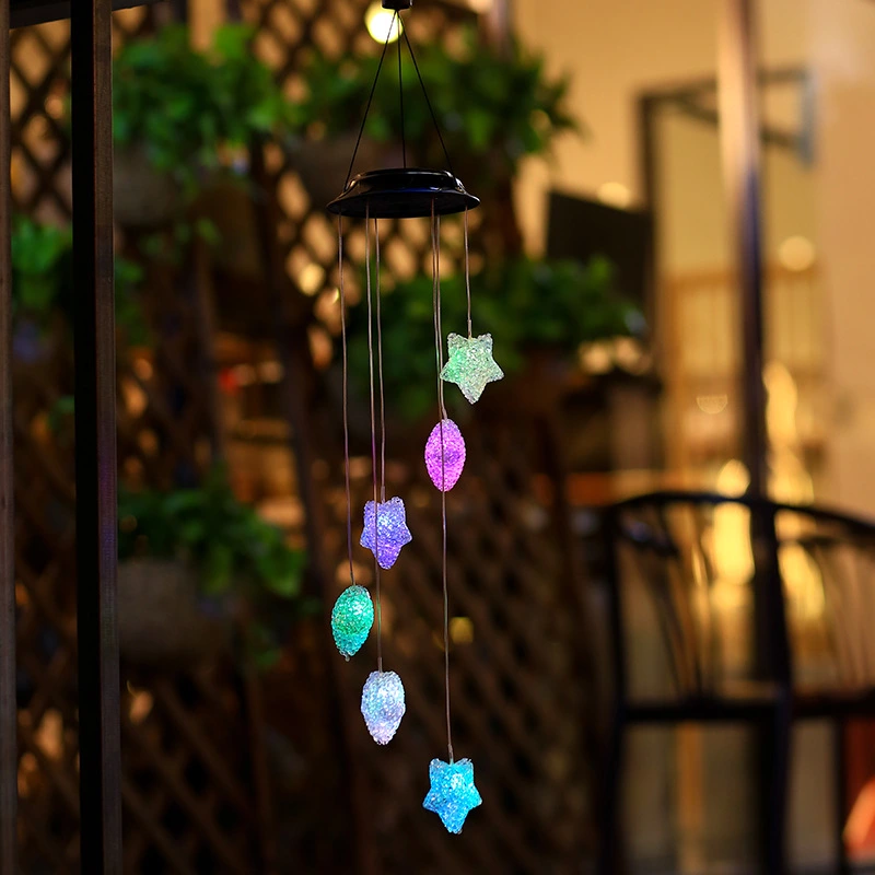 Solar decorative wind chime lamp